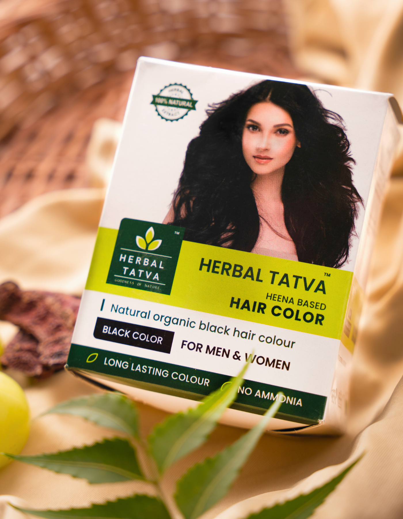Henna Based Black Hair Color 100g | Organic Herbal Hair Colour | PPD Free & Chemical Free