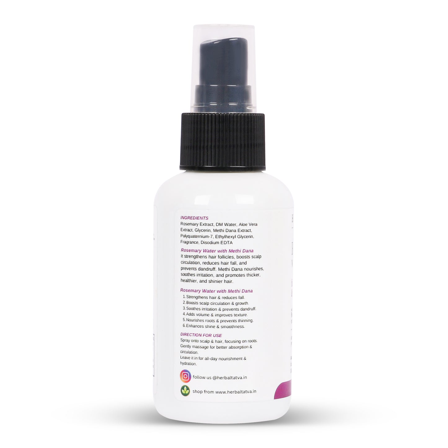 Rosemary Water with Methi Dana Extracts | For Hair Strengthening & Volumizing 100ml
