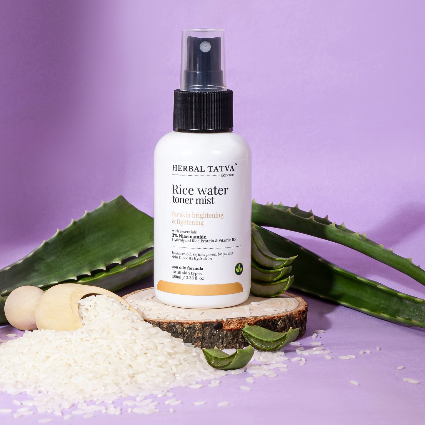 Rice Water Toner with 3% Niacinamide | For Skin Tightening & Rejuvenation