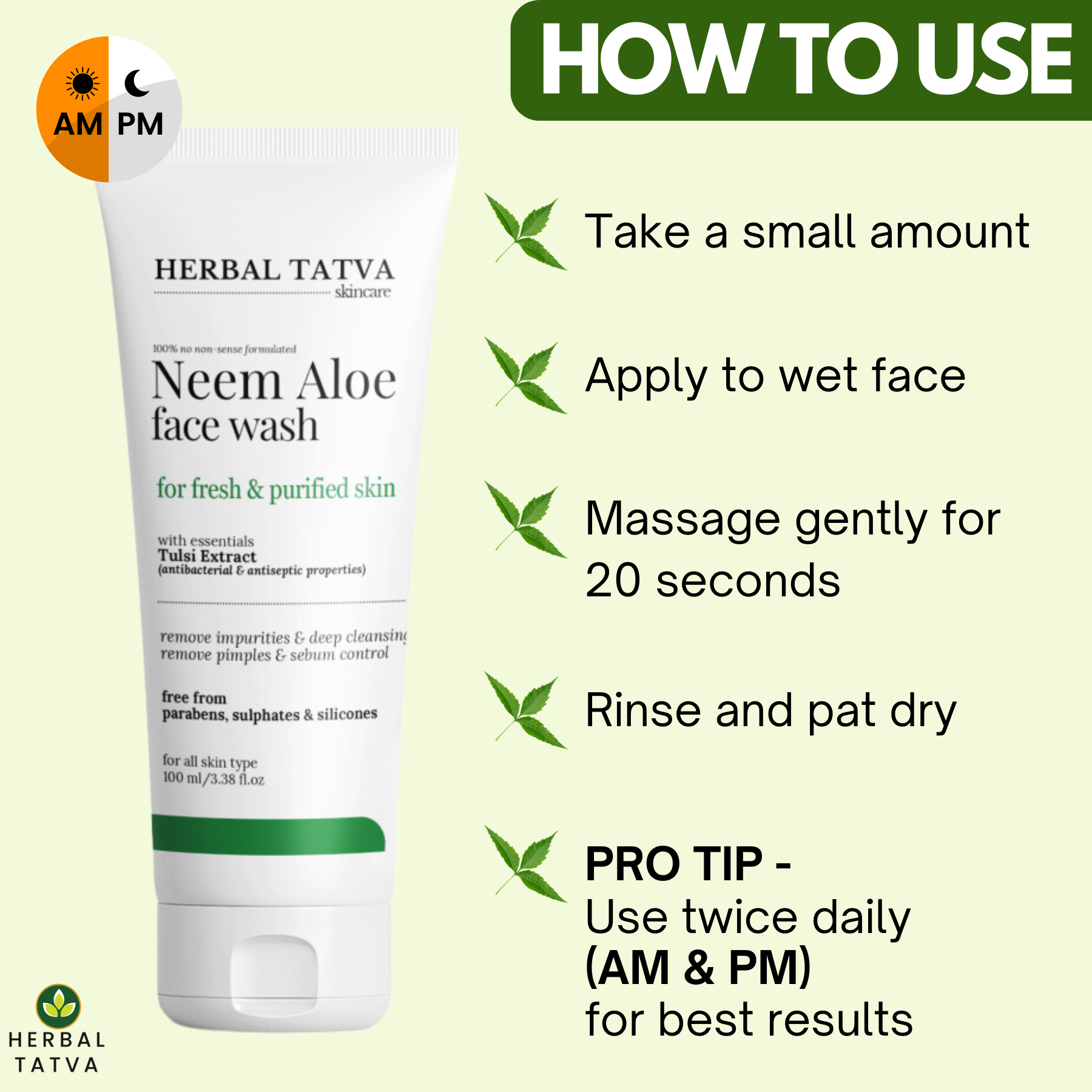 Herbal Tatva Neem Aloe Face Wash