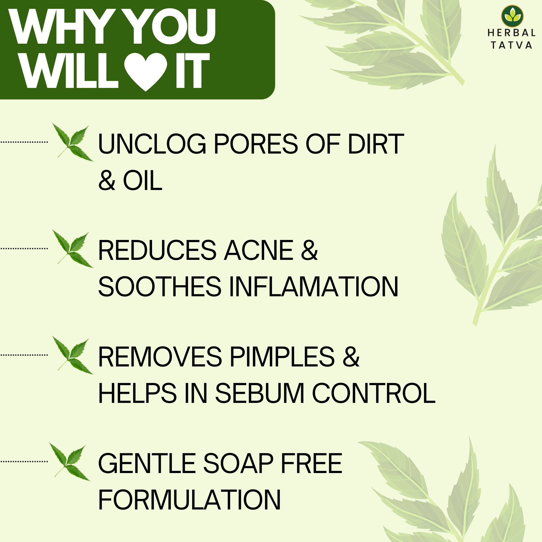 Herbal Tatva Neem Aloe Face Wash