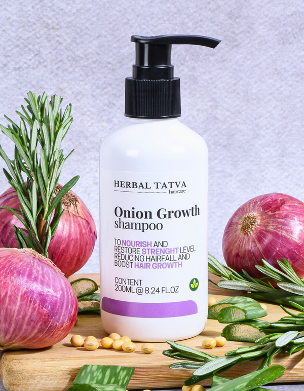 Onion Hair Growth Shampoo 200ml | For Hair Growth & Hairfall Control | With Rosemary Extracts & Aloe Vera Extracts