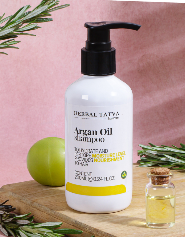Argan Oil Shampoo 200ml | Repairs Damage & Restores Smooth Hair | With Amla Extracts & Rosemary Extracts