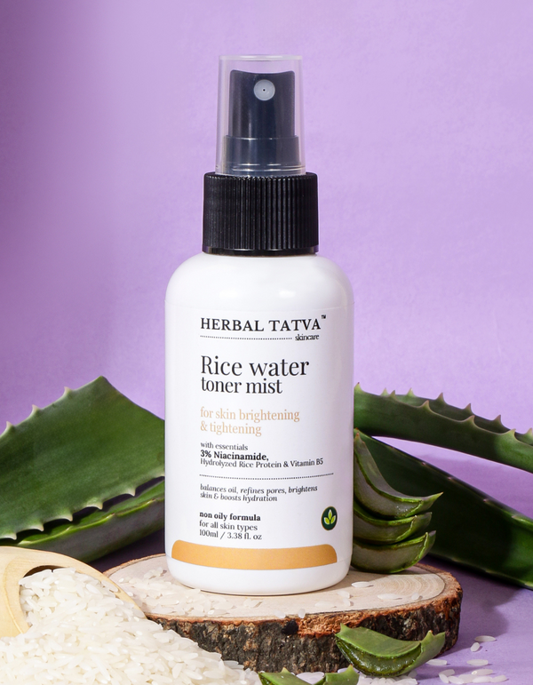 Rice Water Toner Mist with 3% Niacinamide | For Skin Tightening & Lightening | 100ml