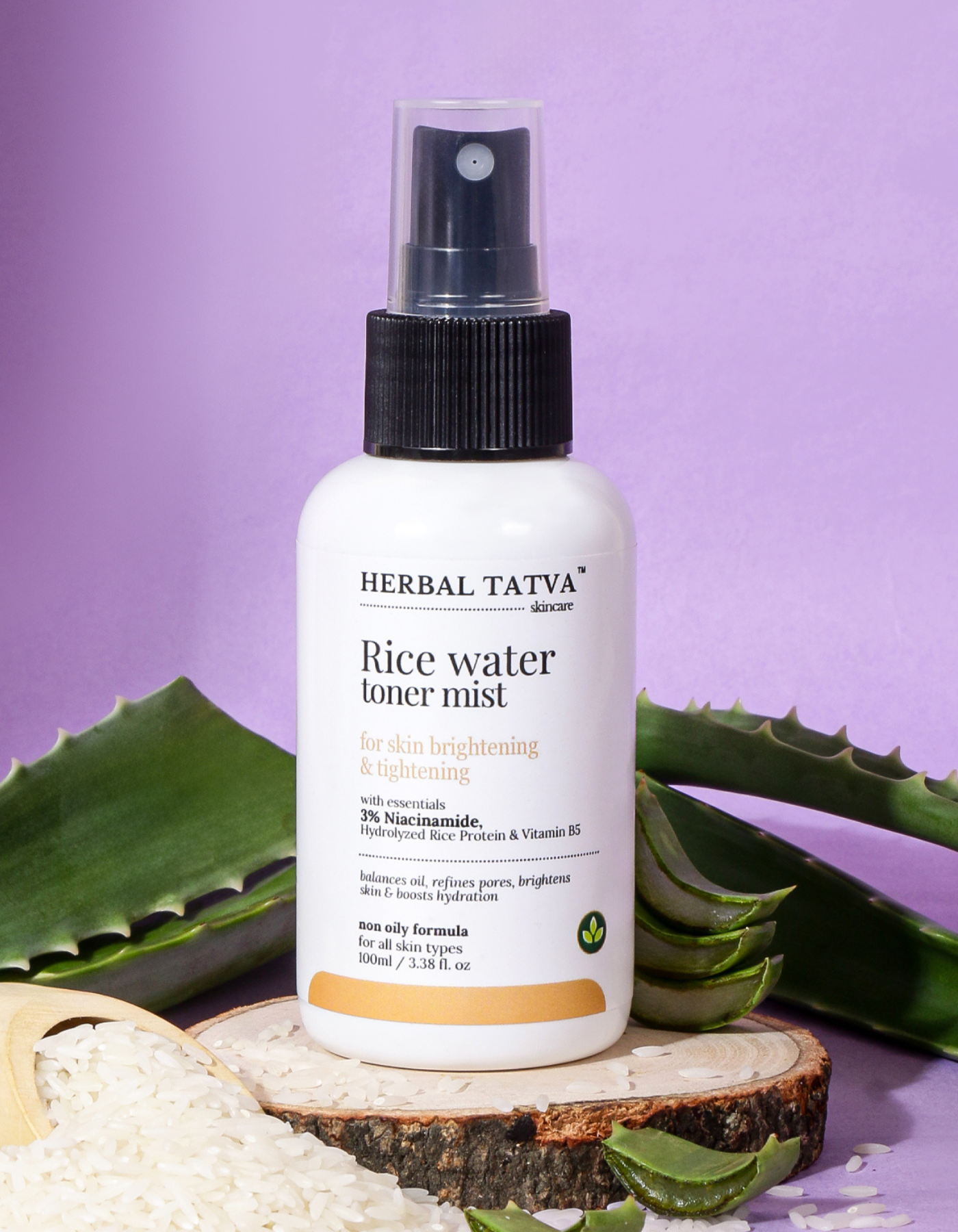 Rice Water Toner with 3% Niacinamide | For Skin Tightening & Rejuvenation