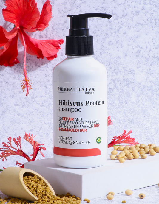 Hibiscus Protein Shampoo 200ml | For Dry & Damaged Hair Repair