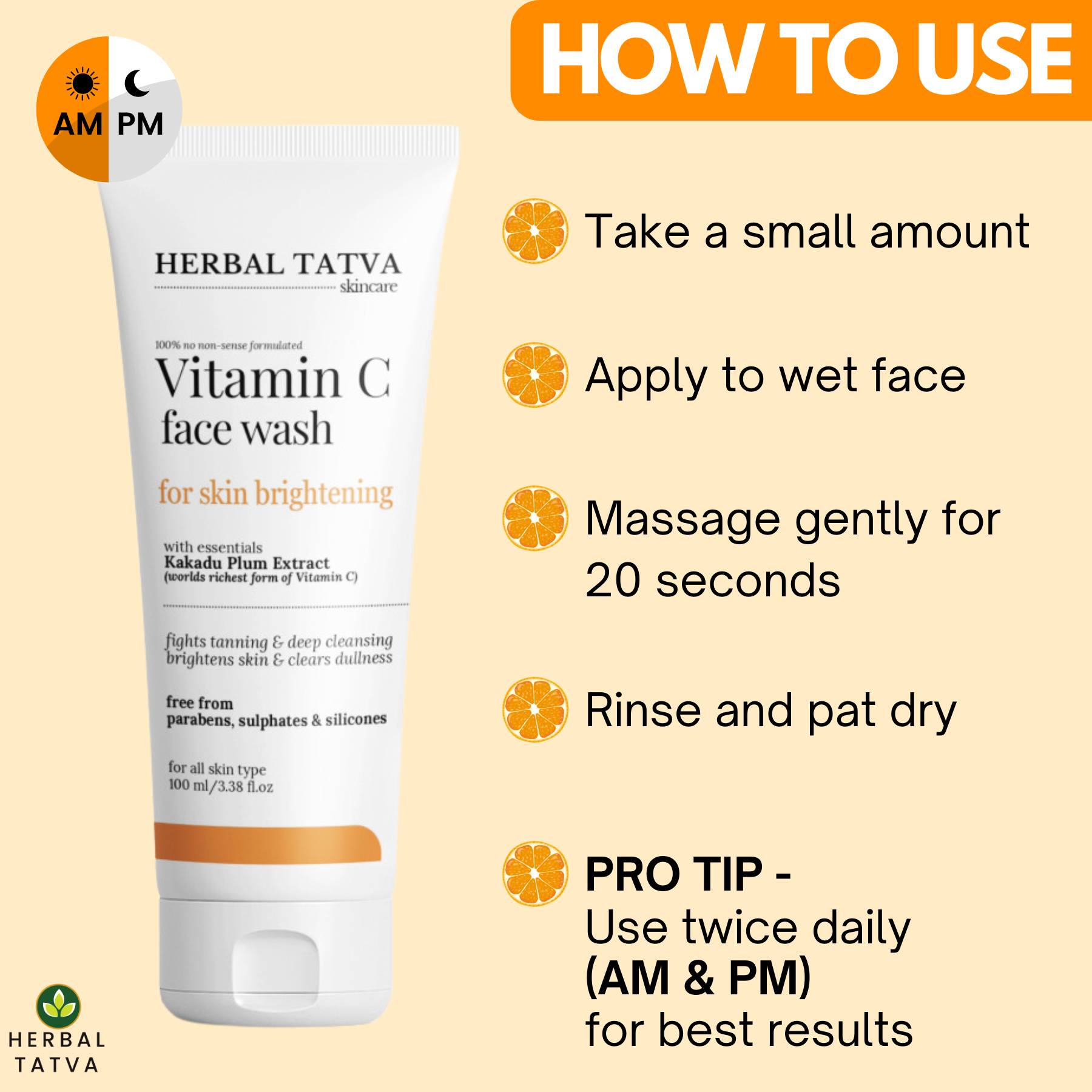 Herbal Tatva Vitamin C Face Wash
