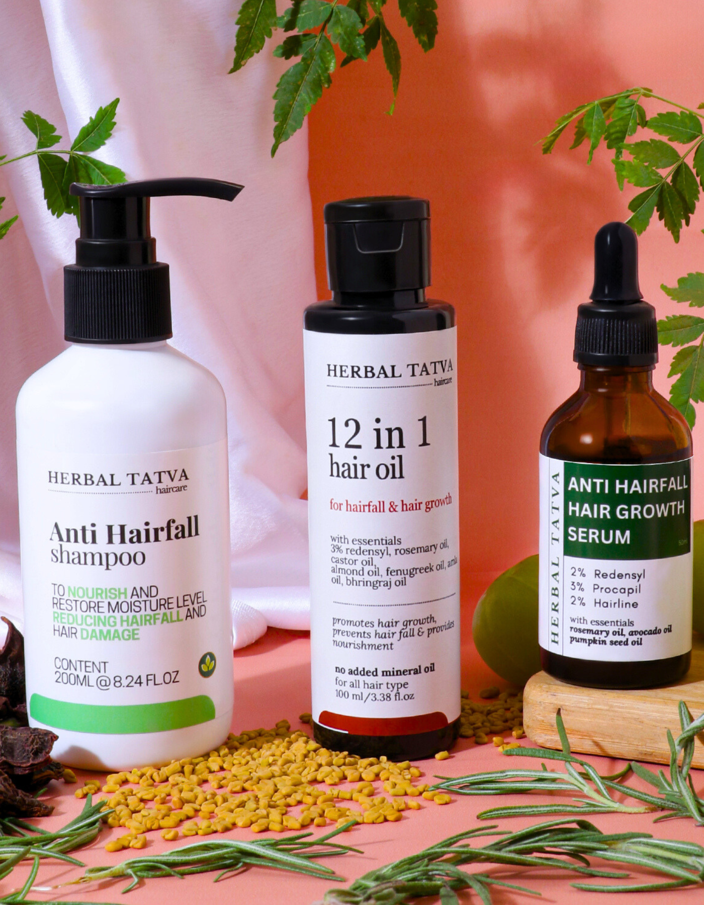 Hairfall Control Kit | Shampoo, Hair Oil, Serum