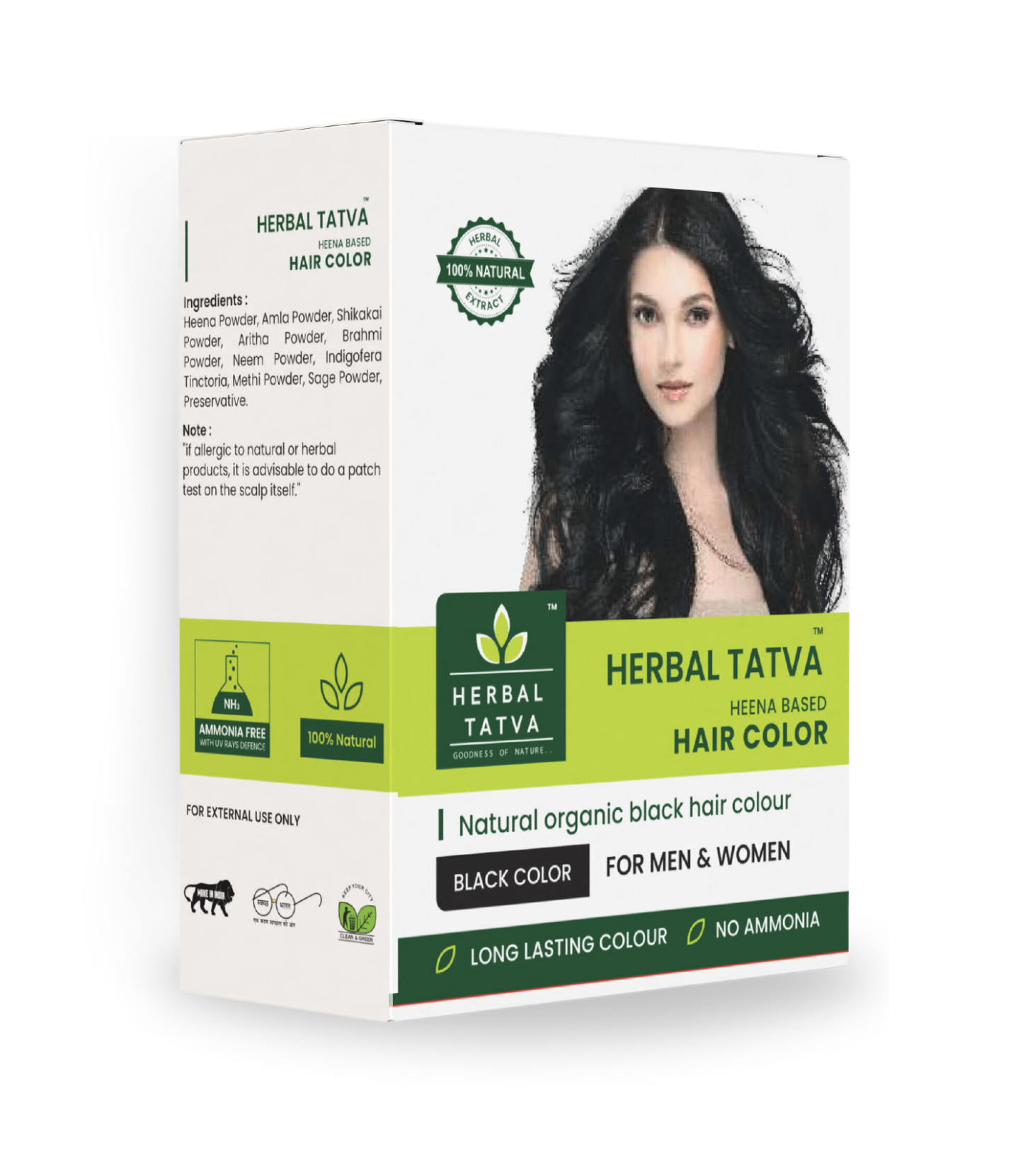 Henna Based Black Hair Color 100g